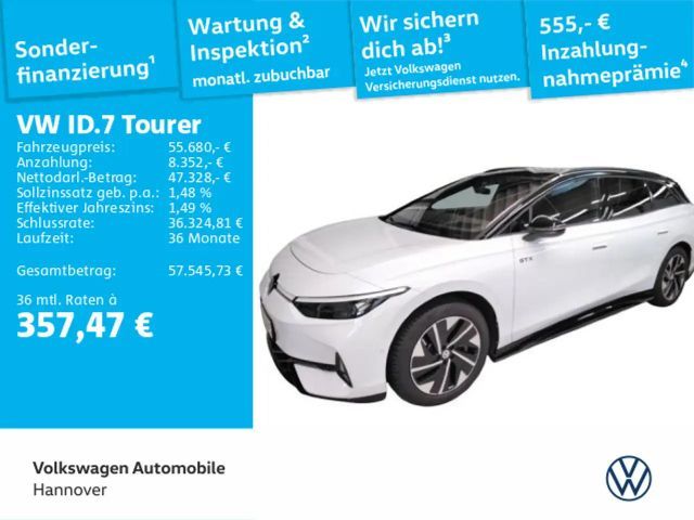Volkswagen ID.7 GTX 4Motion Navi AHK Pano Kamera HUD 2025 Elektrisch