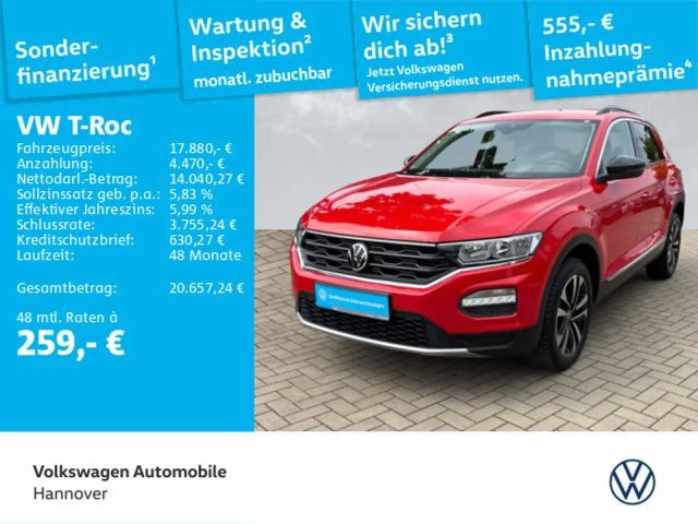 Volkswagen T-Roc 1.0 TSI United Navi Kamera BSD ACC SHZ PDC 2021 Benzine