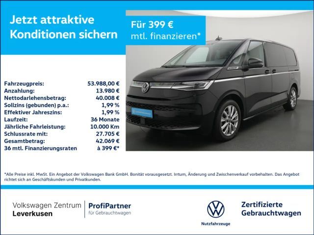 Volkswagen T7 Multivan Style lang 7 SITZER ACC AHK NAVI 2025 Diesel