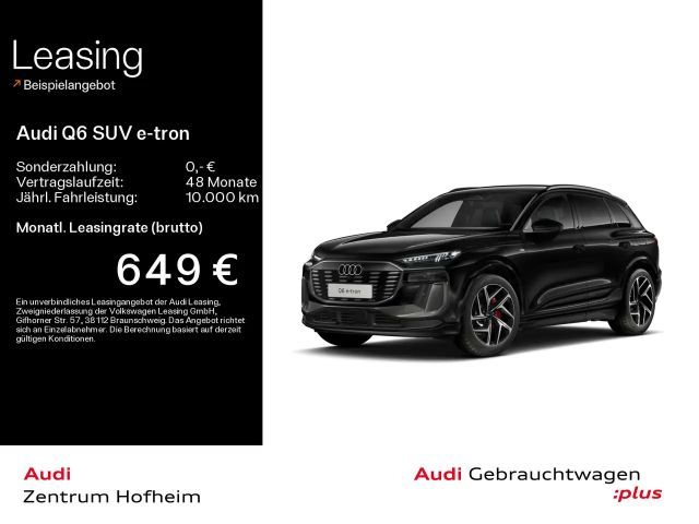 Audi Q6 e-tron S line*B&O*AR-HUD*Pano*LED+*Virtua 2025 Elektrisch