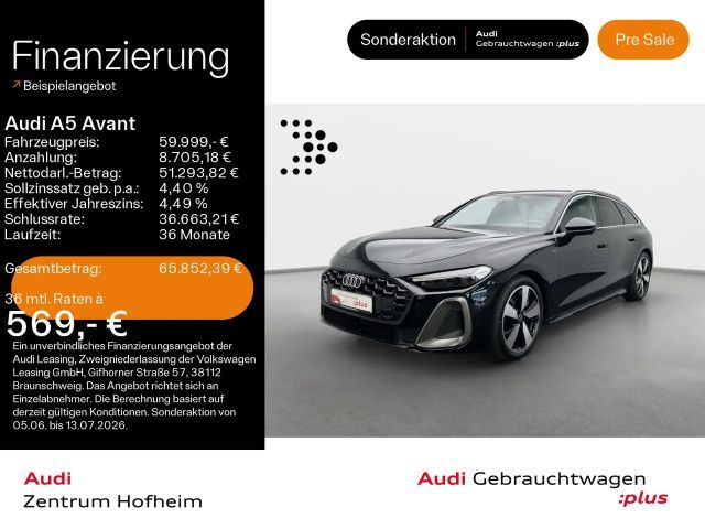 Audi A5 e-hybrid qu S line S tro*Matrix*Virtual 2025 Hybride / Benzine