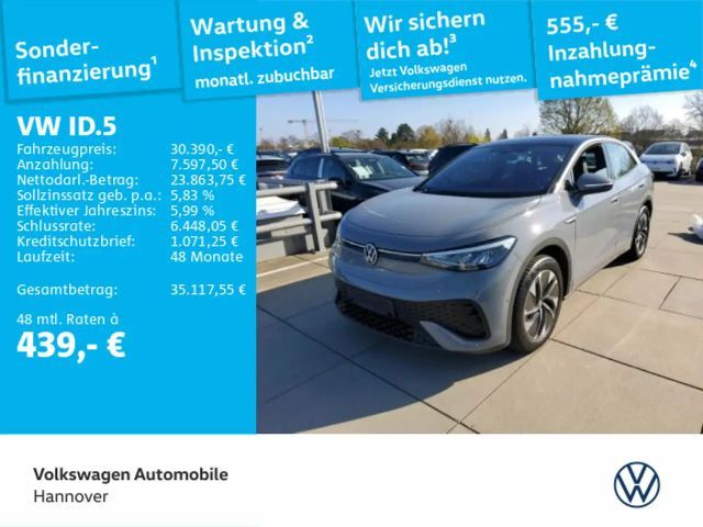 Volkswagen ID.5 Pro Performance Navi AHK Kamera ACC LED ACC 2023 Elektrisch