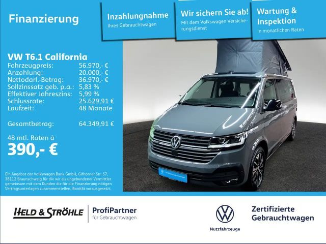 Volkswagen T6.1 California Beach Tour Edition AHK STANDHZG 2022 Diesel