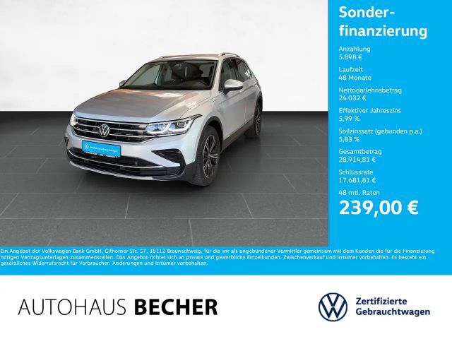 Volkswagen Tiguan Elegance 1.4 eHybrid DSG /AHK/Navi/Matrix 2022 Hybride / Benzine