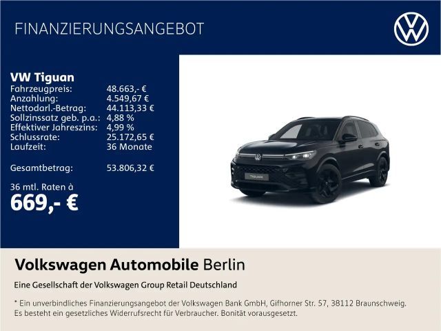 Volkswagen Tiguan 2.0 TSI DSG R-Line 4Motion Pano Navi LED 2025 Benzine