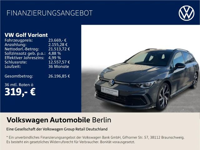 Volkswagen Golf Variant VIII 2.0 TSI DSG R-Line Navi SHZ 2022 Benzine