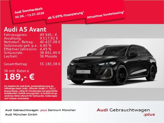Audi A5 TFSI qu. S tronic S line EditionOne AHK 2025 Benzine