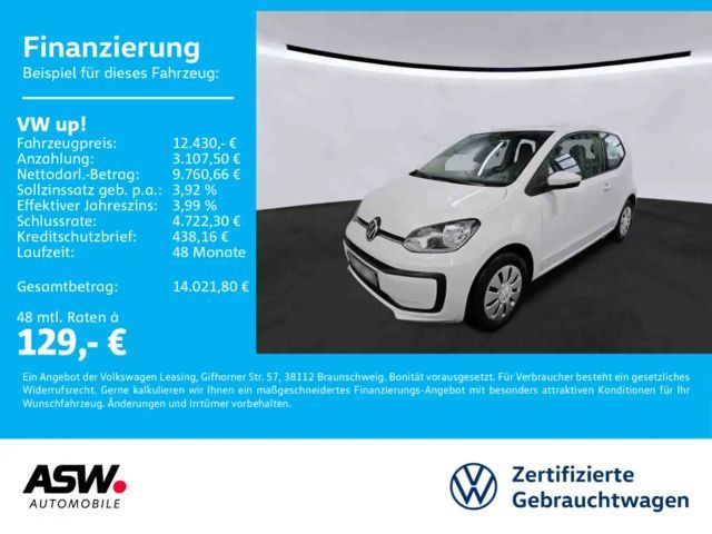 Volkswagen up! move up! 1.0 MPI Klima RFK GRA PDC 2023 Benzine
