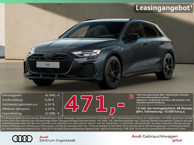 Audi A3 Sportback 45 TFSI e S line LED AHK 360° SONOS 2025 Hybride / Benzine