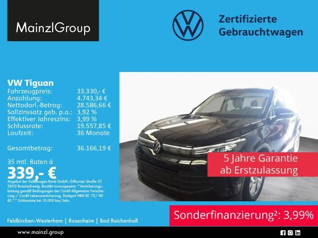 Volkswagen Tiguan 1.5 eTSI DSG AHK Kamera SHZ Navi Carplay 2025 Benzine