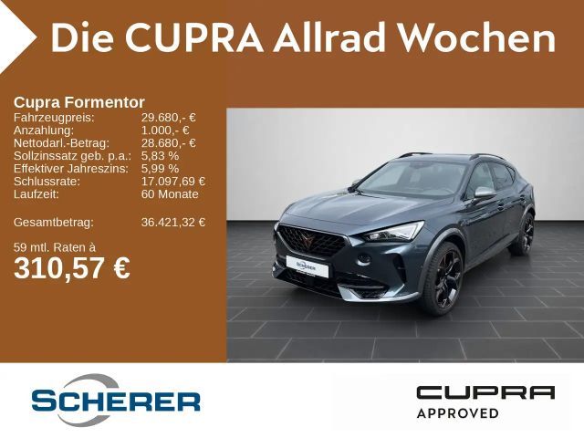 Cupra Formentor VZ 2.0 TSI 4Drive Navi, Leder, Beats, 2023 Benzine