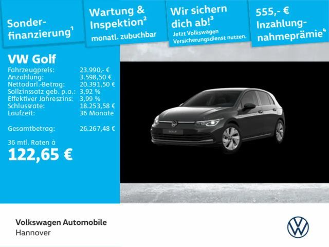 Volkswagen Golf VIII 1.5 eTSI DSG Style Navi LED DigCockpit 2024 Benzine