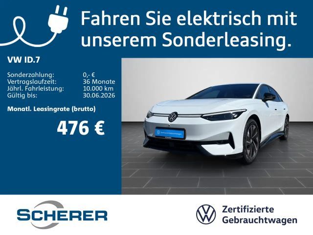 Volkswagen ID.7 Pro 77 kWh | Soh: 99% | 20" in Schwarz | 36 2025 Elektrisch