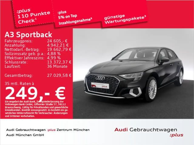 Audi A3 40 TFSI e S tronic advanced Navi+ 2022 Hybride / Benzine