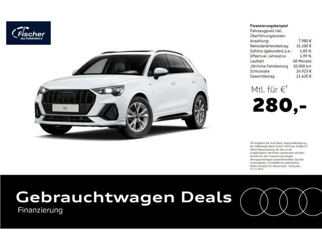 Audi Q3 35 TFSI S line AHK/P-Dach/RFK/NAV 2025 Benzine