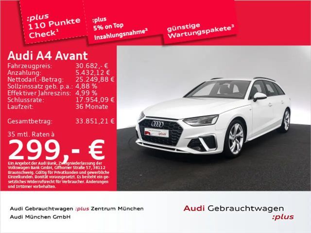 Audi A4 35 TFSI S tronic 2x S line AHK/Navi+/Ka 2023 Benzine