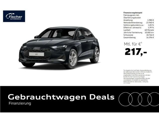Audi A3 Sportback TFSI S-Tronic NAV/RFK/Sportsitze 2025 Benzine