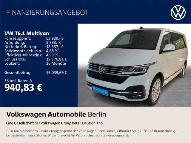 Volkswagen T6.1 Multivan 2.0 TDI 4MO Generation Six (EURO 6 2022 Diesel