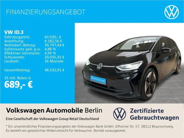 Volkswagen ID.3 Pro S 170/77 Climatronic Pano Navi LED SHZ 2024 Elektrisch