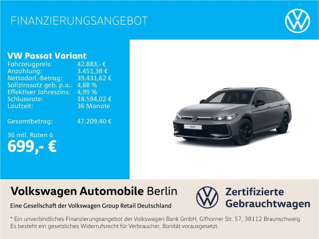 Volkswagen Passat Variant 2.0 TDI DSG R-Line Pano Navi LED 2024 Diesel
