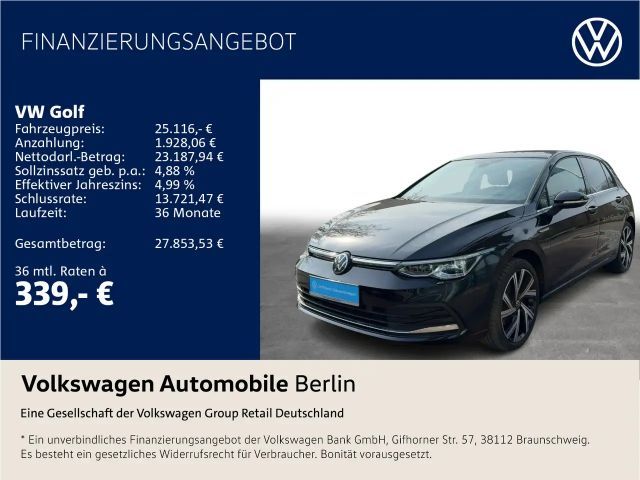 Volkswagen Golf 2.0 TSI DSG Style Navi Pano LED Standhzg 2022 Benzine