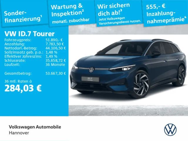 Volkswagen ID.7 Pro AHK Kamera HUD ACC Navi PDC SHZ 2025 Elektrisch