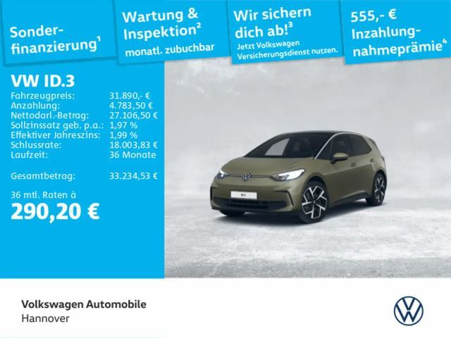 Volkswagen ID.3 Pro ACC LED Navi PDC Kamera SHZ 2024 Elektrisch
