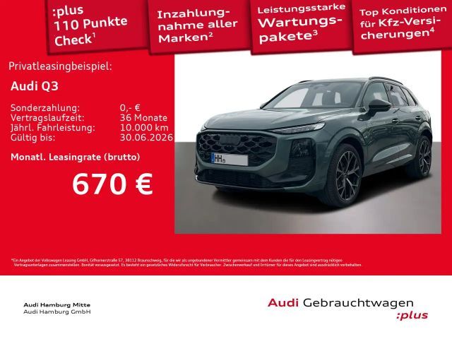Audi Q3 TFSI 110 kW S tronic S line AHK Matrix OLED P 2026 Benzine