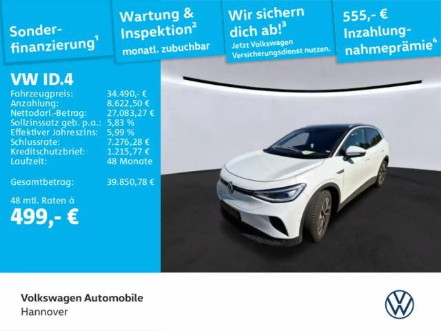 Volkswagen ID.4 Pro Performance Navi AHK Kamera ACC LED SHZ 2024 Elektrisch