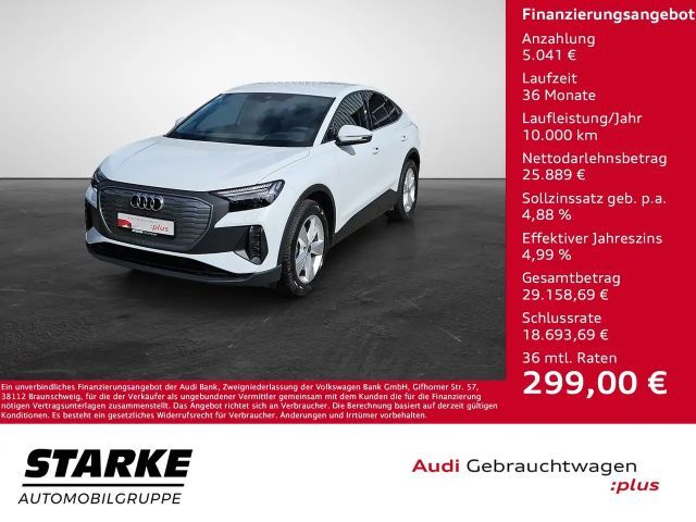 Audi Q4 e-tron 35 Sportback NaviPlus Matrix 19-Zoll SHZ APS-Pl... 2023 Elektrisch