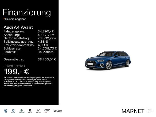 Audi A4 45 TFSI quattro S line*Navi*Matrix*Alu* 2023 Benzine