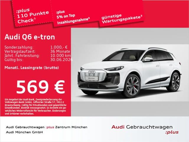 Audi Q6 e-tron qu. S line LED+/ACC/21"Zoll/Privacy 2025 Elektrisch