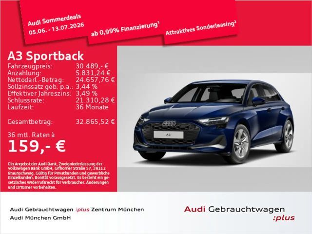 Audi A3 35 TFSI S tronic Navi+/Virtual+/Kam 2025 Benzine
