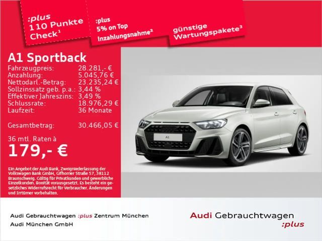 Audi A1 25 TFSI S tronic S line ACC/Virtual 2025 Benzine
