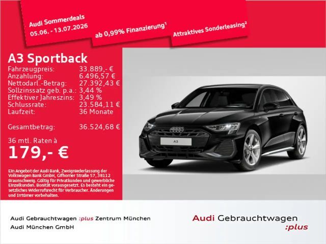 Audi A3 35 TFSI S tronic S line SONOS/HuD/N 2025 Benzine