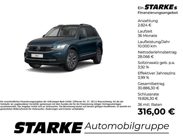 Volkswagen Tiguan 2.0 TDI DSG Life LED AHK Pano HarmanKardon Navi 2023 Diesel