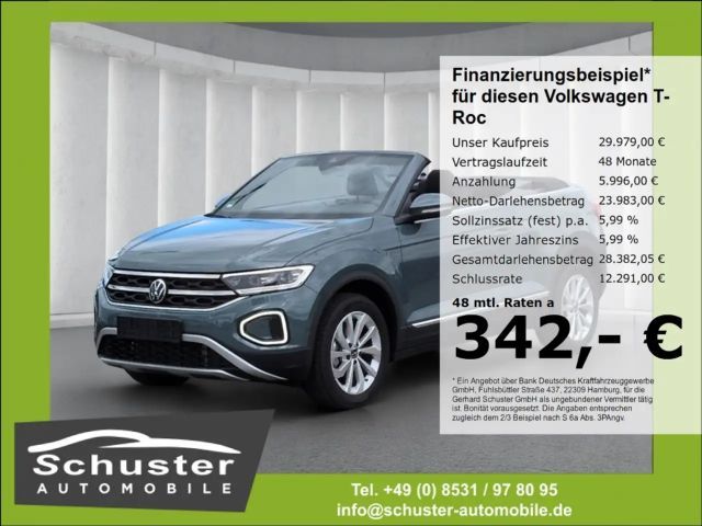 Volkswagen T-Roc Cabrio Style 1.5TSI*StandHzg AHK LED+ ACC 2025 Benzine