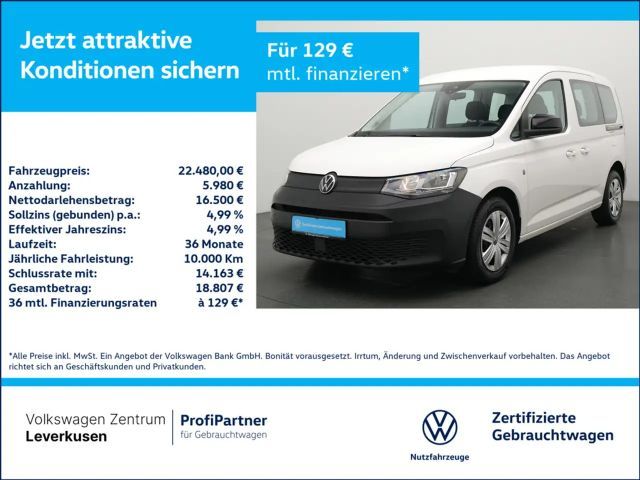 Volkswagen Caddy AHK CARPLAY KLIMA PORT NAVI 2022 Benzine
