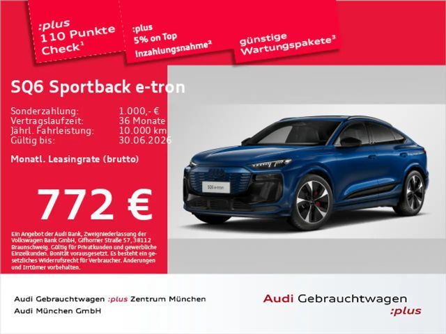 Audi SQ6 e-tron EditionOne Pano/B&O/Luftfed 2025 Elektrisch