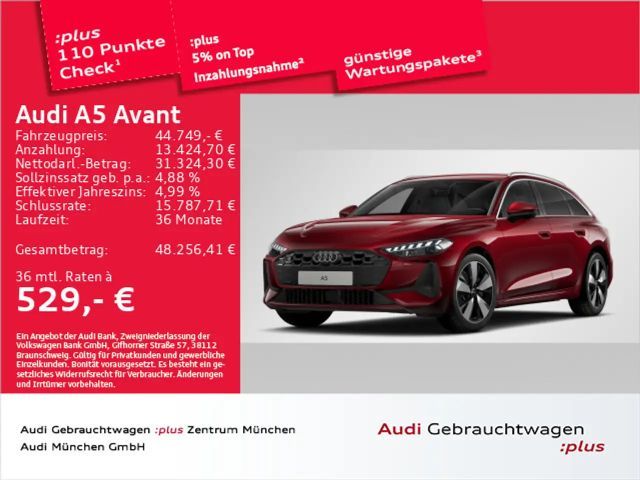 Audi A5 TFSI S tronic AHK/19"Zoll/LED+/ACC 2025 Benzine