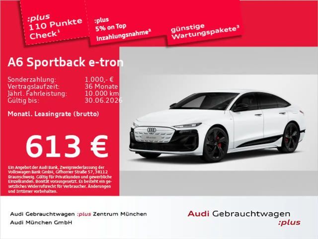 Audi A6 e-tron performance S line Luftfed/A 2025 Elektrisch