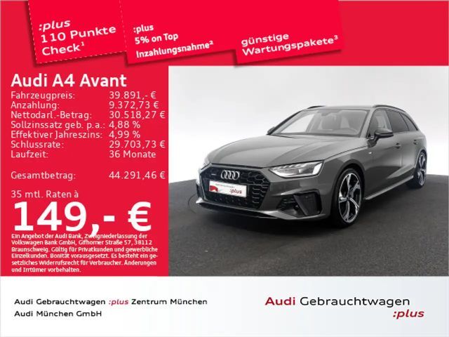 Audi A4 40 TFSI qu. S tronic S line Matrix/Kame 2024 Benzine
