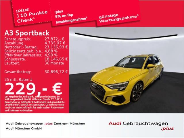Audi A3 35 TFSI S tronic 2x S line LED/Virt 2022 Benzine