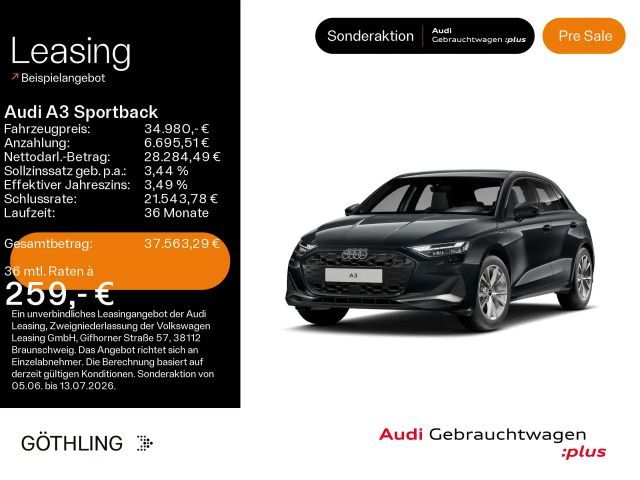 Audi A3 40 TFSIe Advanced S tro*LED*Virtual 2025 Hybride / Benzine