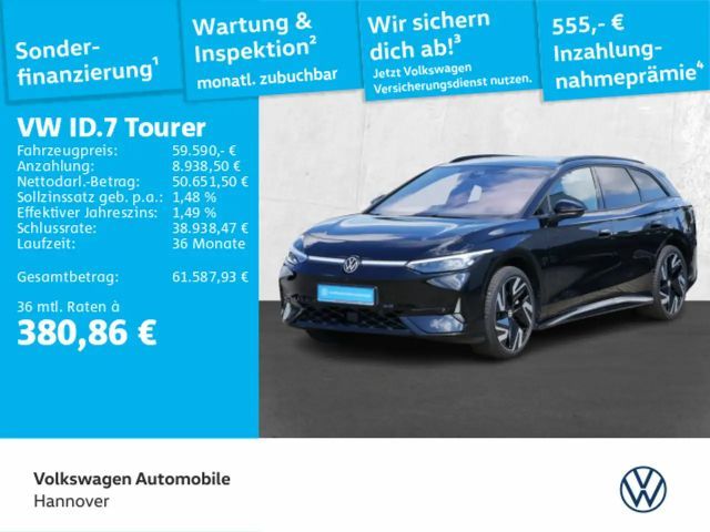 Volkswagen ID.7 GTX 4Motion Navi ACC AHK DCC PDC SHZ 2025 Elektrisch
