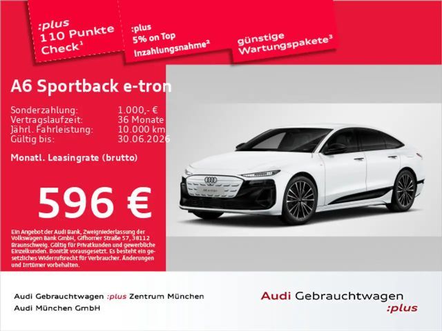 Audi A6 e-tron qu. S line AHK/Luftfed/Matri 2025 Elektrisch