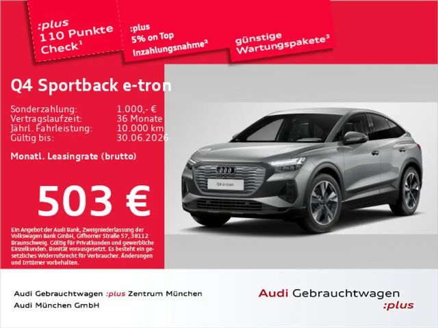 Audi Q4 e-tron 45 S line AHK/Navi+/20"Zoll/ 2025 Elektrisch