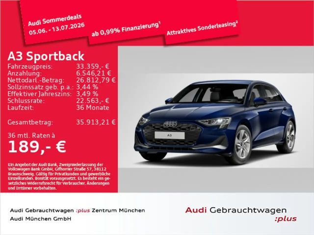 Audi A3 35 TDI S tronic Virtual+/SONOS/HUD/ 2025 Diesel