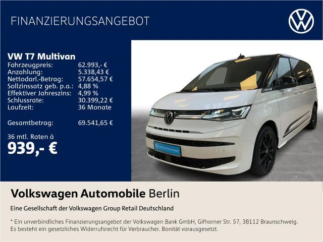 Volkswagen T7 Multivan Multivan 2.0 TDI DSG Edition Navi LED SHZ AHZV 2025 Diesel