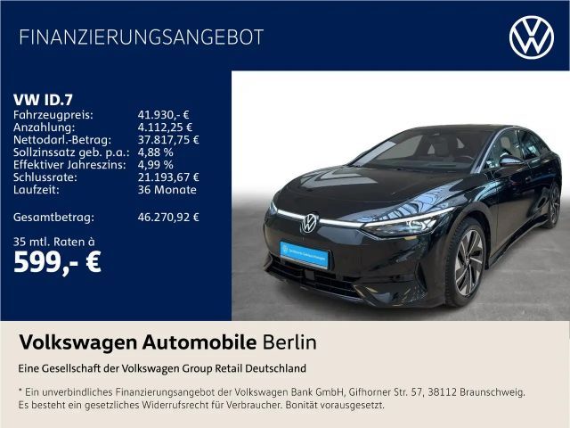 Volkswagen ID.7 Pro 210/77 Climatronic Pano Navi LED SHZ AC 2024 Elektrisch
